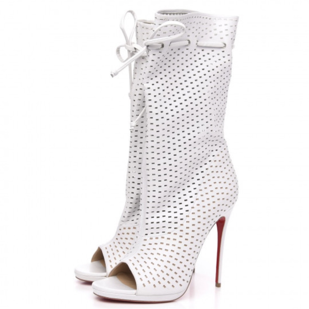 Christian Louboutin Lasercut Peep Toes
